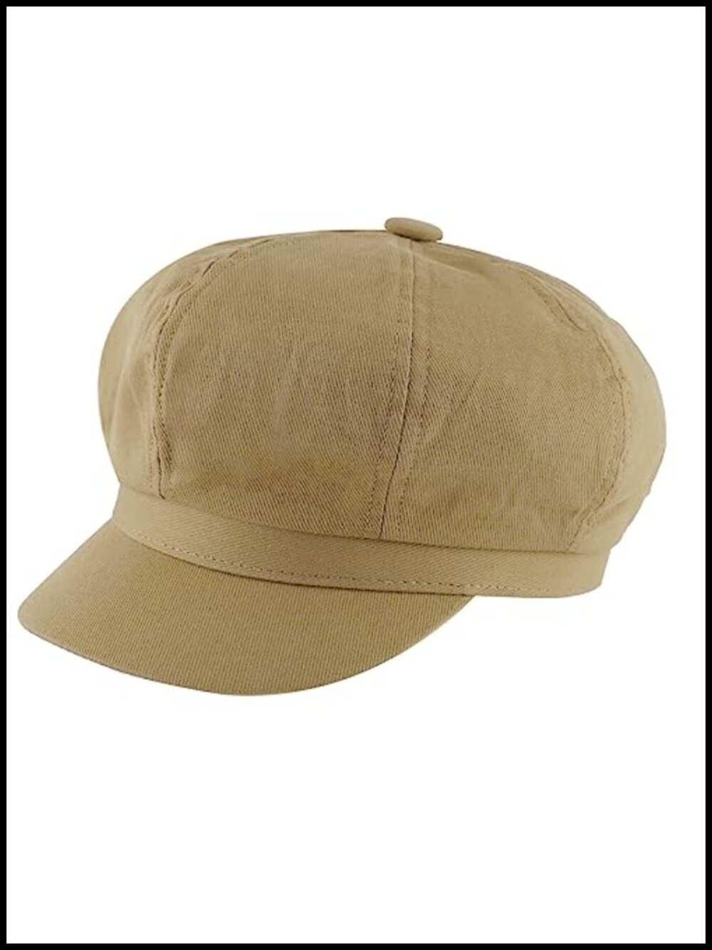 Cotton Newsboy Cabbie Baker Boy Hat Beret Adjustable